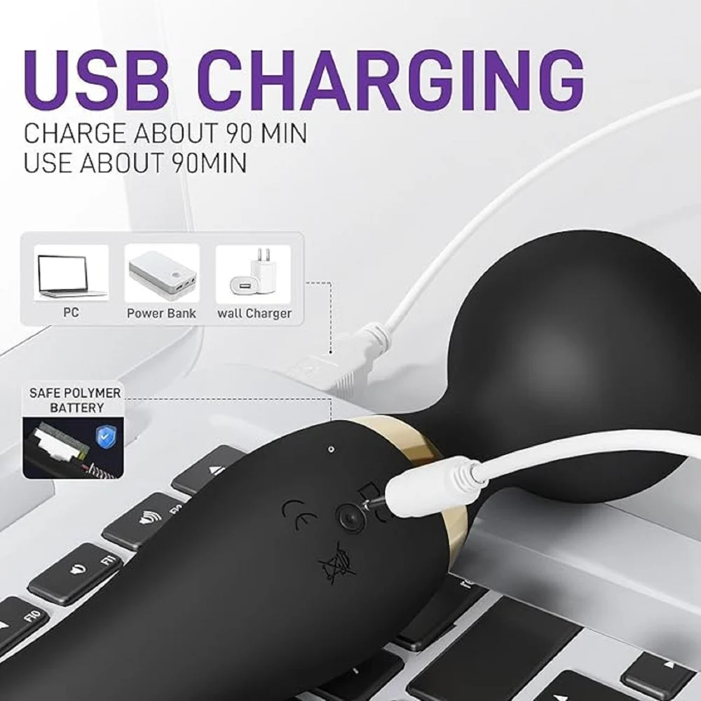 USB rechargeable — charge about 90 minutes